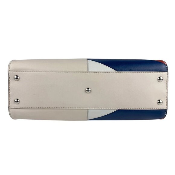 Auth FENDI Peekaboo Medium Handbag Shoulder Bag Multicolor Leather - z4375 - Picture 4 of 14